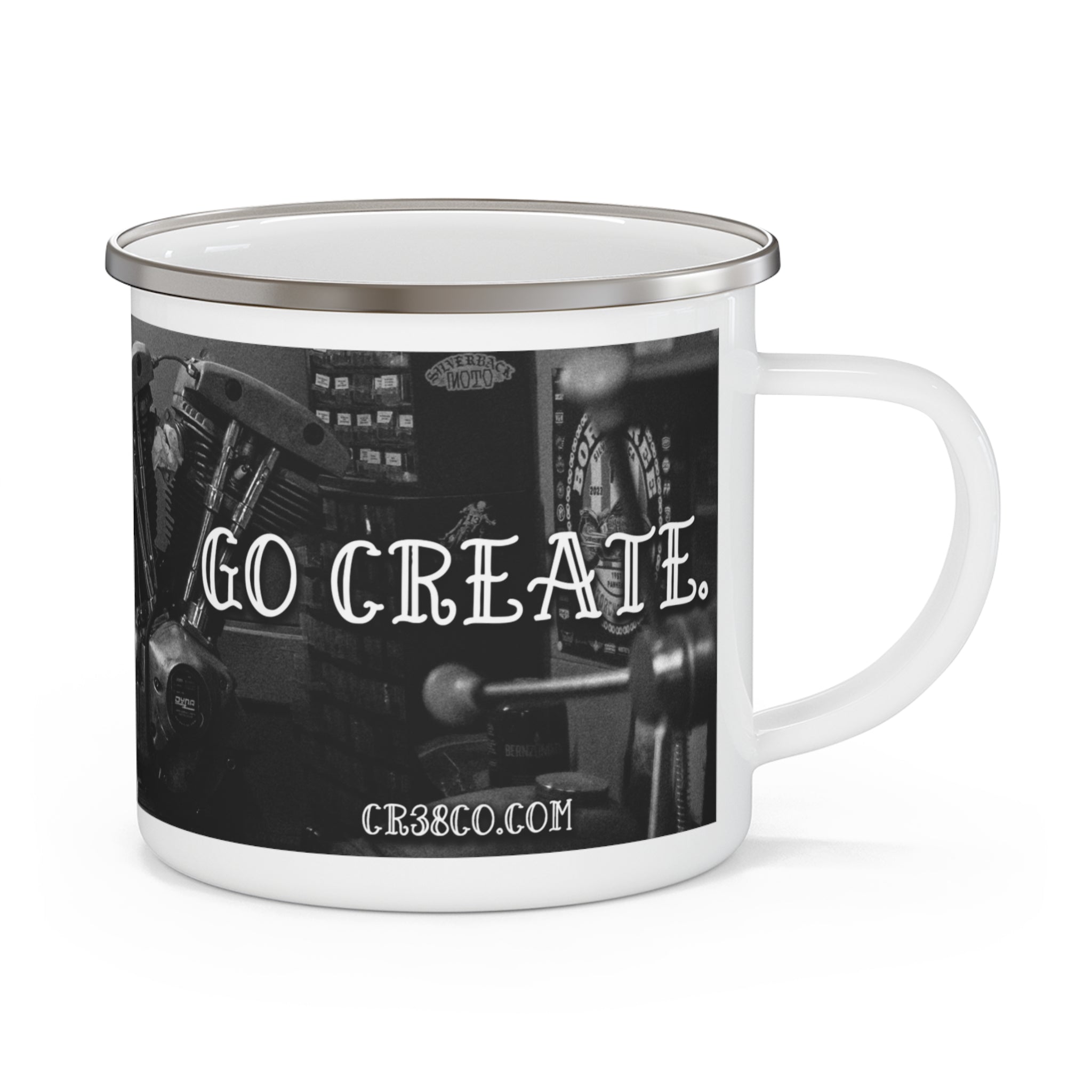 "Now or Never" Enamel Camping Mug