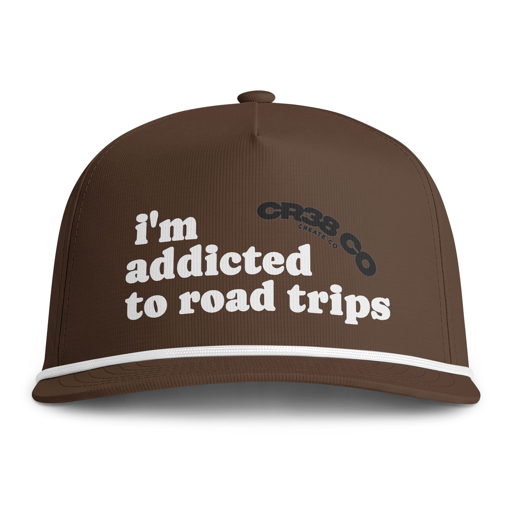 "I'm Addicted to Road Trips" Sunwashed Rope Cap