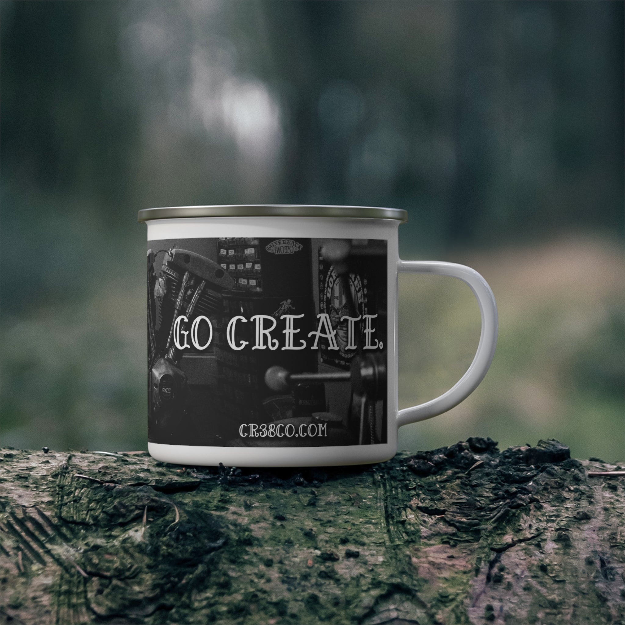 "Now or Never" Enamel Camping Mug