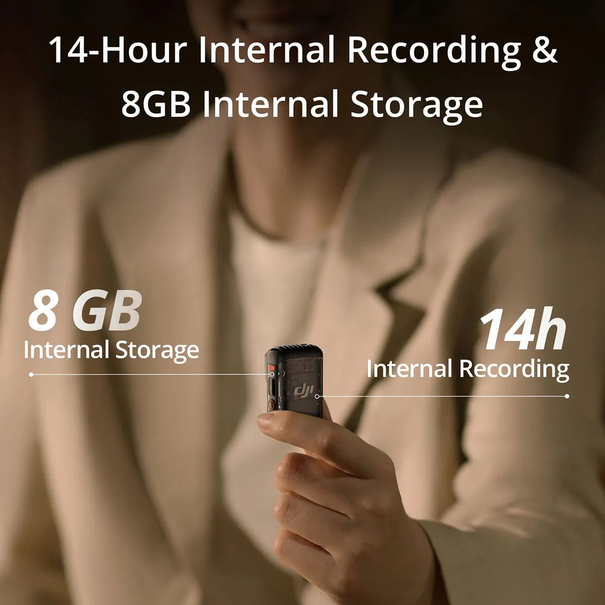 DJI Mic 2 2.4GHz 2-Person Digital Wireless Mic System/Recorder w/Charging Case