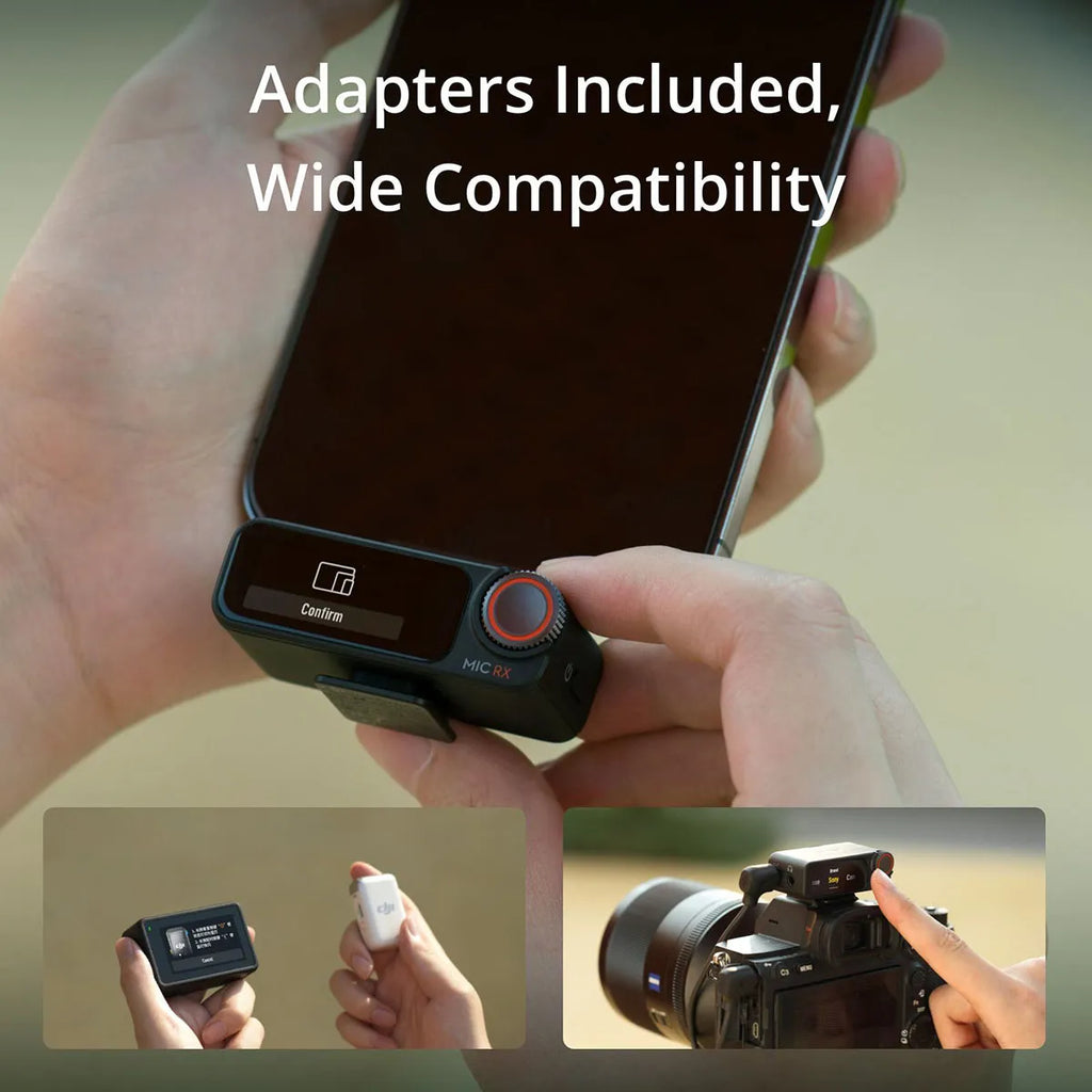 DJI Mic 2 2.4GHz 2-Person Digital Wireless Mic System/Recorder w/Charging Case