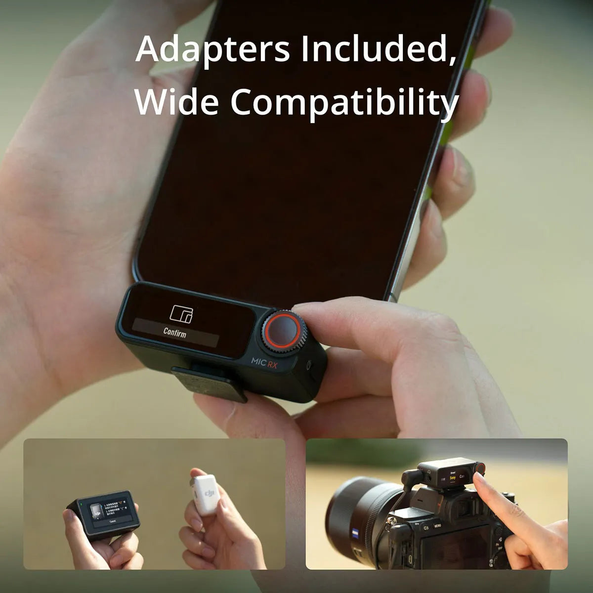 DJI Mic 2 2.4GHz 2-Person Digital Wireless Mic System/Recorder w/Charging Case