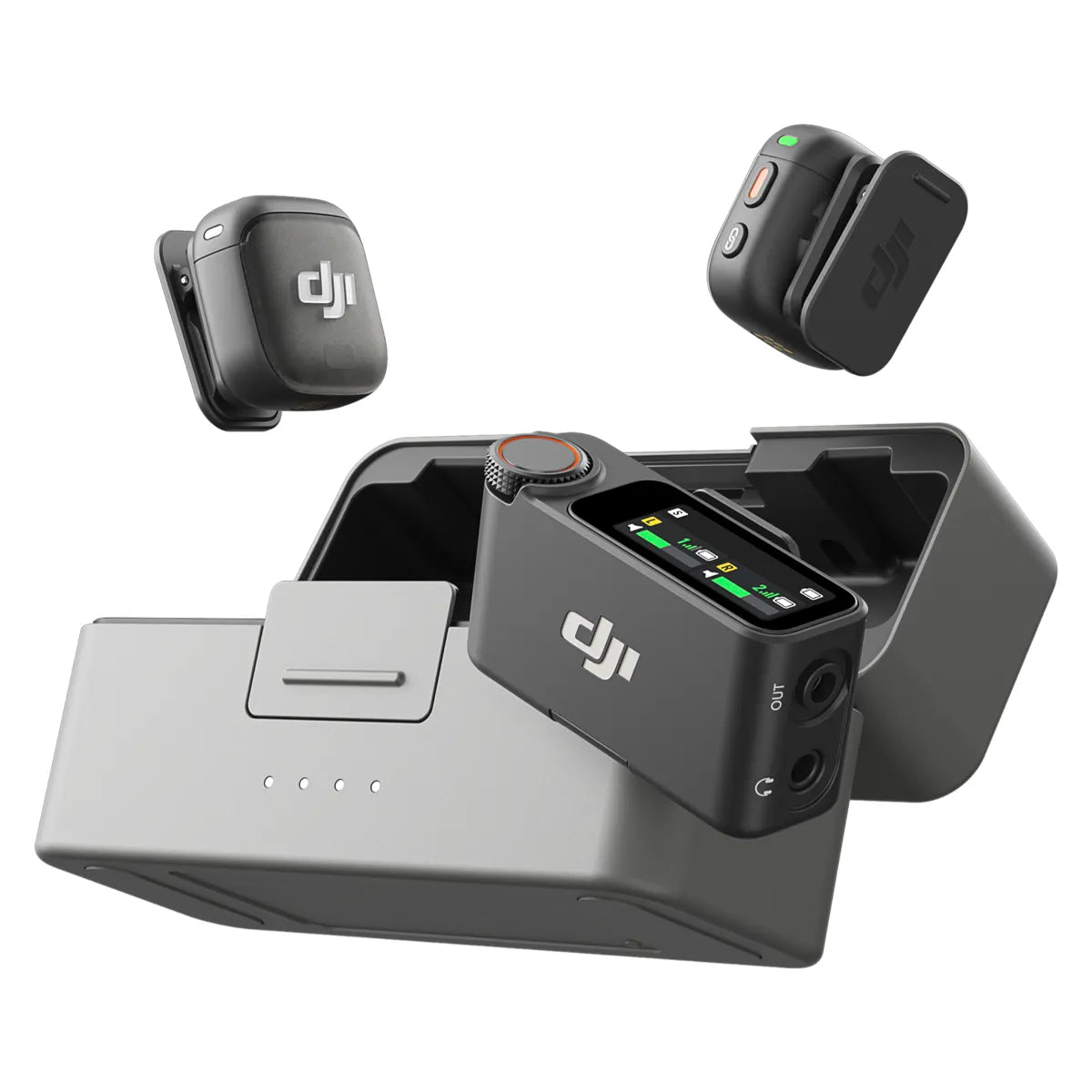 DJI Mic 3 2-Person Advanced Mini 2.4GHz Wireless Microphone System with Charging Case