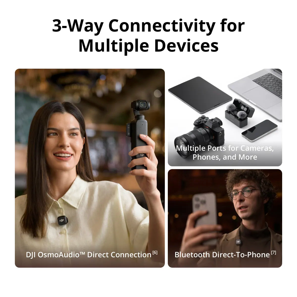 DJI Mic 3 Advanced Mini 2.4GHz Wireless Microphone System