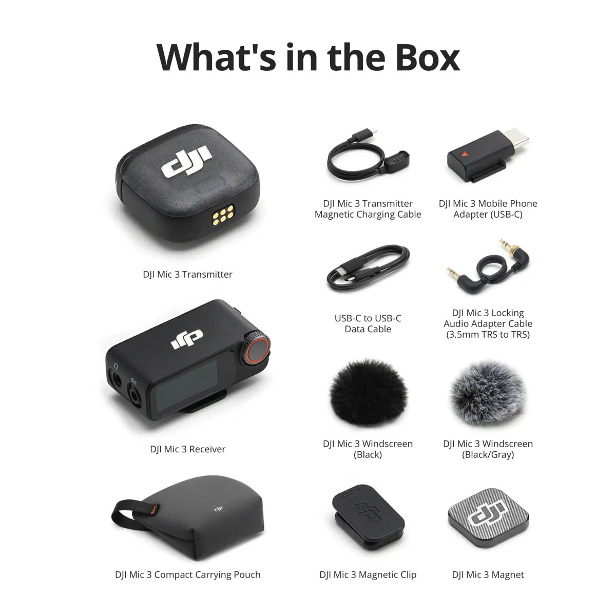 DJI Mic 3 Advanced Mini 2.4GHz Wireless Microphone System