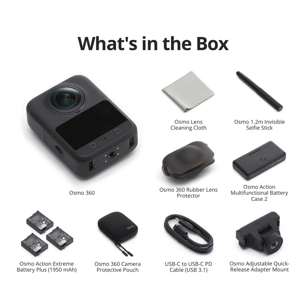 DJI Osmo 360 8K Action Camera Adventure Combo