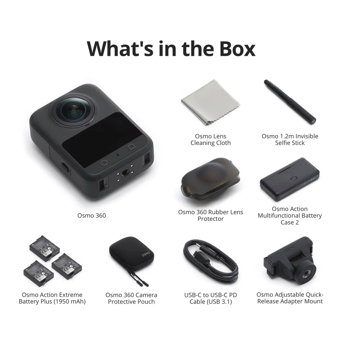 DJI Osmo 360 8K Action Camera Adventure Combo