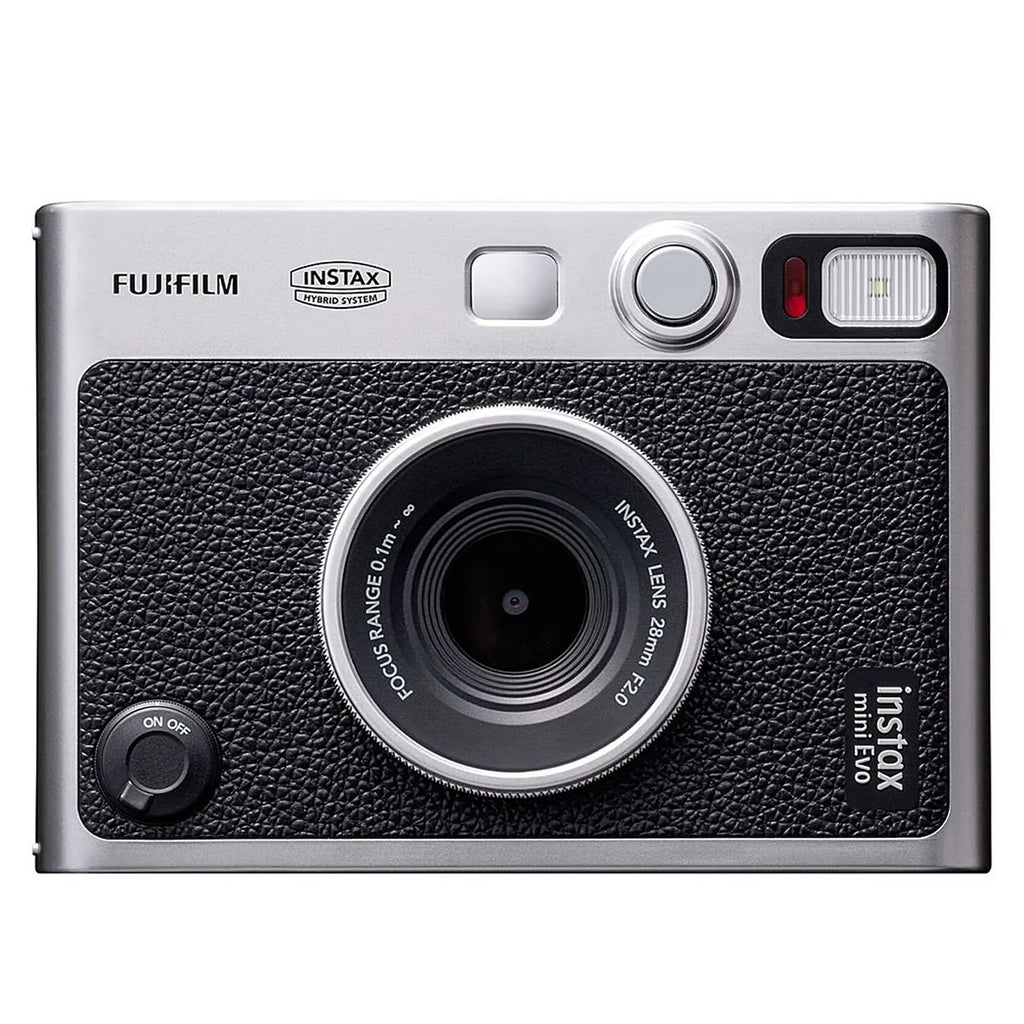 Fujifilm Instax Mini Evo Instant Film Camera, Black + Essentials Kit