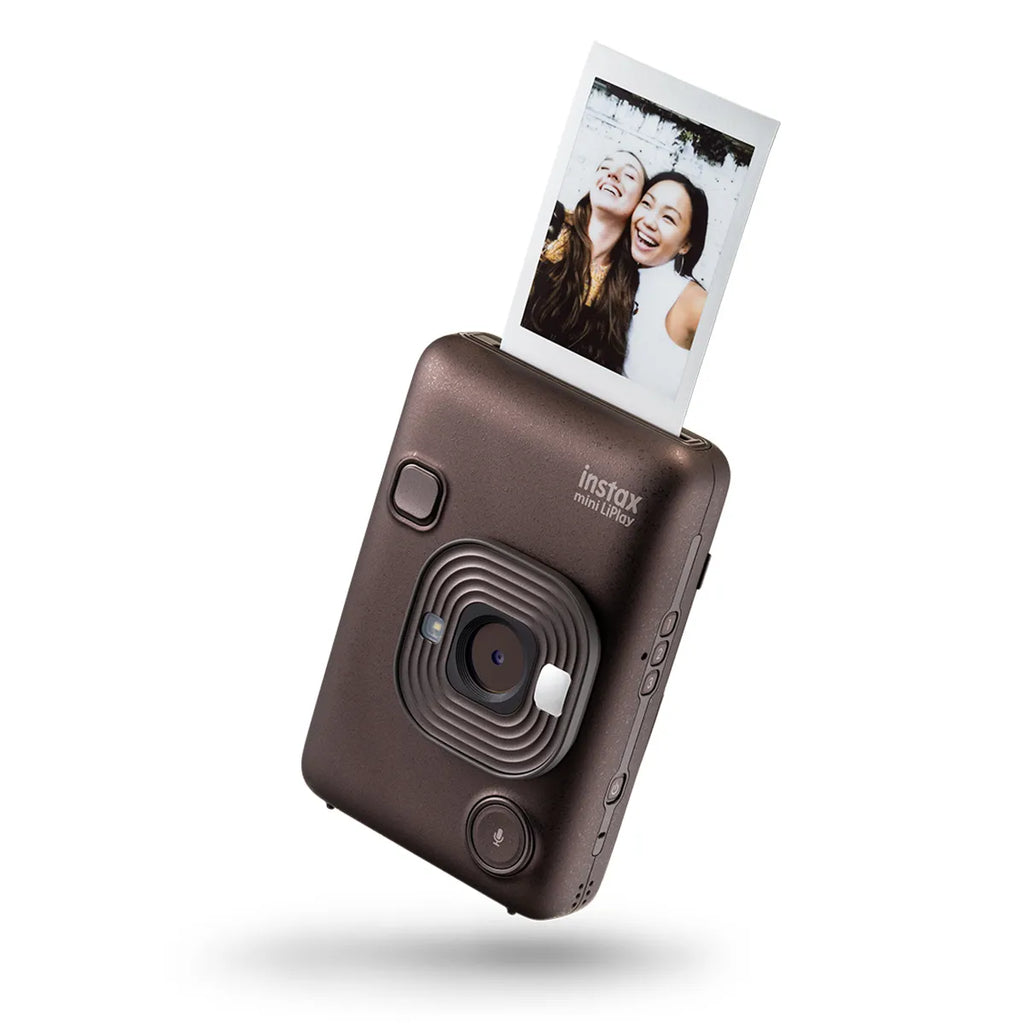 Fujifilm Instax Mini LiPlay Hybrid Instant Camera, Deep Bronze,w/Accessories Kit