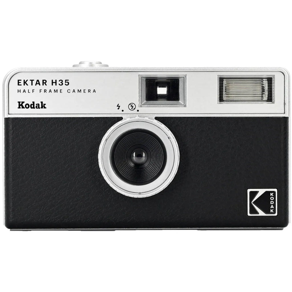 Kodak EKTAR H35 Half Frame Film Camera, Black, Bundle with Kodacolor Gold 200 35mm Color Negative Roll Film, 24 Exposure and Slinger Alpine Shoulder Bag