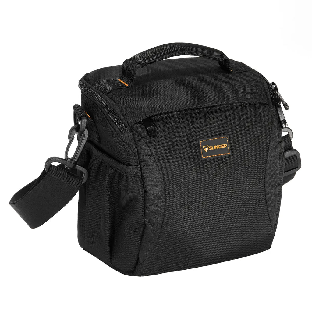 Kodak EKTAR H35 Half Frame Film Camera, Black, Bundle with Kodacolor Gold 200 35mm Color Negative Roll Film, 24 Exposure and Slinger Alpine Shoulder Bag