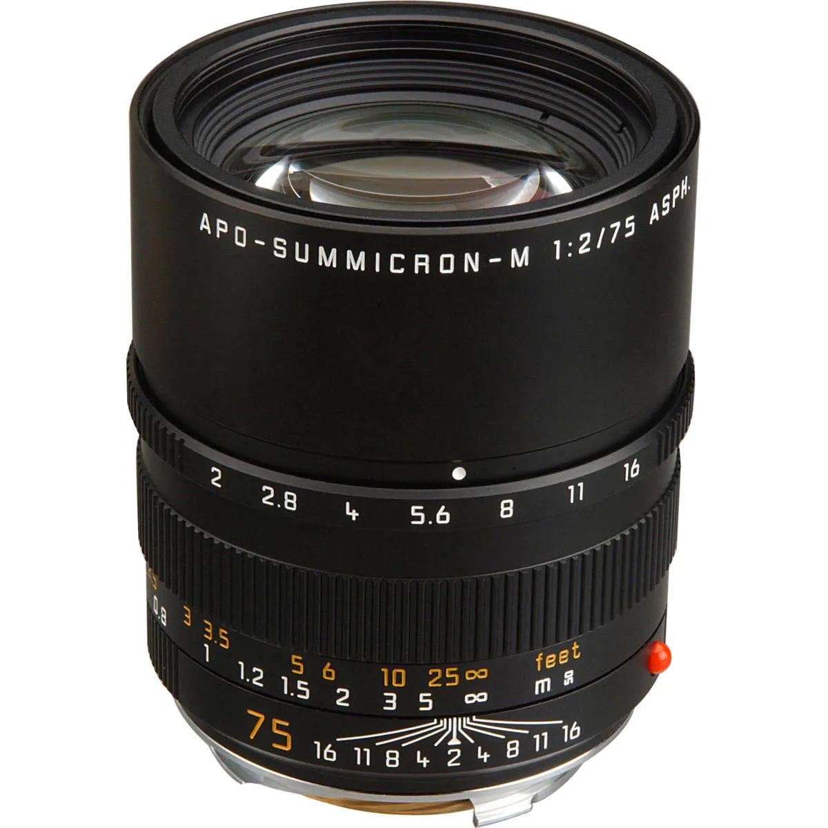 Leica 75mm f/2.0 APO-Summicron-M Aspherical Lens for M System, Black